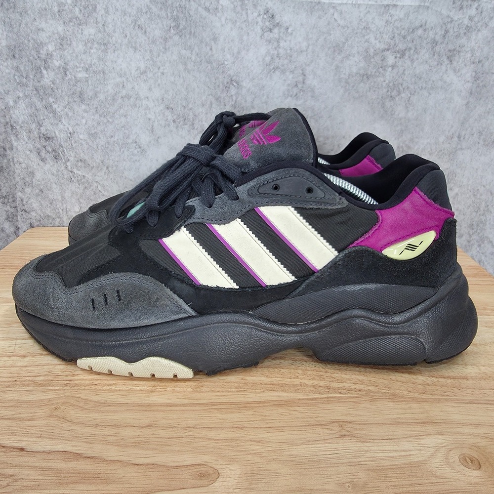 Adidas Retropy F90 Sneakers Mens 12 Black Magenta Lace Up Casual Shoes HP8020 - Picture 6 of 11